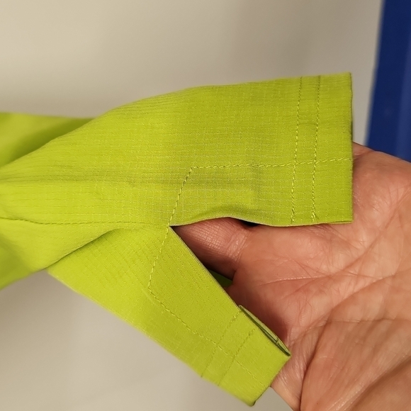 𝅺chic flex scrub pants women's Size XS green elastic waist - Picture 6 of 6